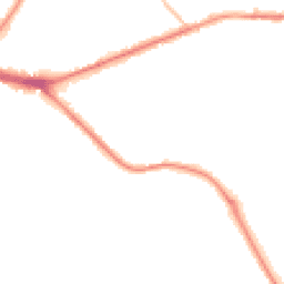 Night-time road noise heatmap for ST2 9JE