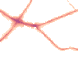 Night-time road noise heatmap for ST2 9JN