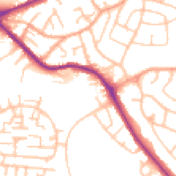 Daytime road noise heatmap for ST2 9LW