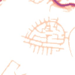 Daytime road noise heatmap for ST2 9NE