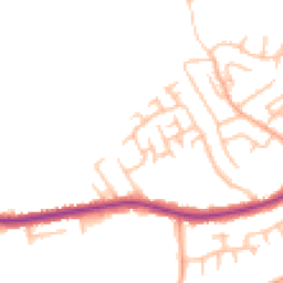 Daytime road noise heatmap for ST2 9QJ