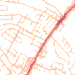 Daytime road noise heatmap for ST3 1AA