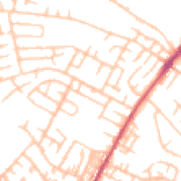 Daytime road noise heatmap for ST3 1AB