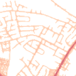 Daytime road noise heatmap for ST3 1AD