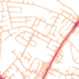 Daytime road noise heatmap for ST3 1AG