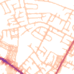 Daytime road noise heatmap for ST3 1AL