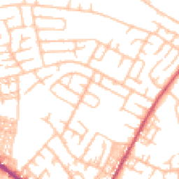 Daytime road noise heatmap for ST3 1AN