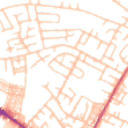 Daytime road noise heatmap for ST3 1AP