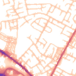 Daytime road noise heatmap for ST3 1AT