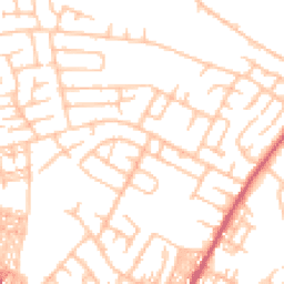 Daytime road noise heatmap for ST3 1AW