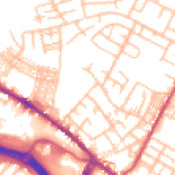 Daytime road noise heatmap for ST3 1AZ