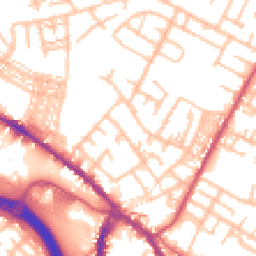 Daytime road noise heatmap for ST3 1BA