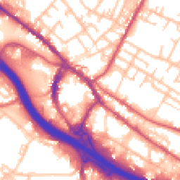 Daytime road noise heatmap for ST3 1BS