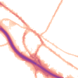 Night-time road noise heatmap for ST3 1BS