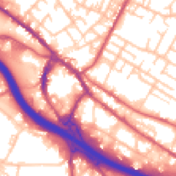 Daytime road noise heatmap for ST3 1BW