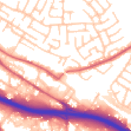 Daytime road noise heatmap for ST3 1DA