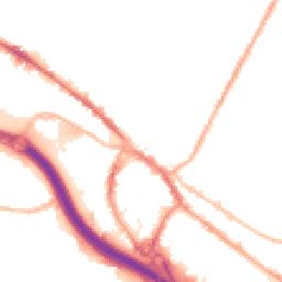 Night-time road noise heatmap for ST3 1DB
