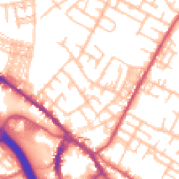 Daytime road noise heatmap for ST3 1DD