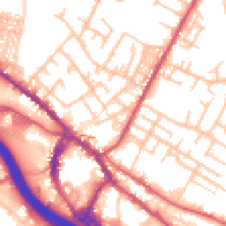 Daytime road noise heatmap for ST3 1DE