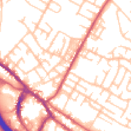 Daytime road noise heatmap for ST3 1DQ