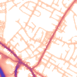 Daytime road noise heatmap for ST3 1DW