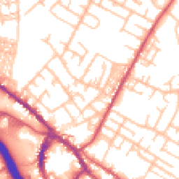 Daytime road noise heatmap for ST3 1DX