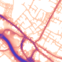 Daytime road noise heatmap for ST3 1DY