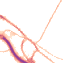 Night-time road noise heatmap for ST3 1DY