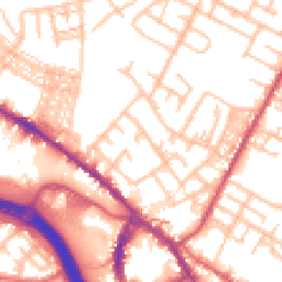 Daytime road noise heatmap for ST3 1EG