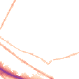 Night-time road noise heatmap for ST3 1SW