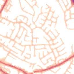 Daytime road noise heatmap for ST3 1TY