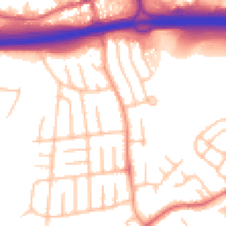 Daytime road noise heatmap for ST3 2AU
