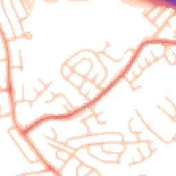 Daytime road noise heatmap for ST3 2EQ