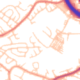 Daytime road noise heatmap for ST3 2RQ