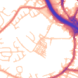 Daytime road noise heatmap for ST3 2TG
