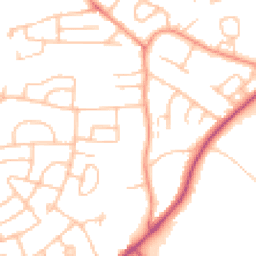 Daytime road noise heatmap for ST3 3EB