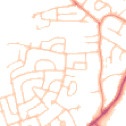 Daytime road noise heatmap for ST3 3EE