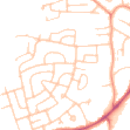 Daytime road noise heatmap for ST3 3EW