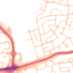 Daytime road noise heatmap for ST3 3JB