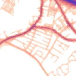 Daytime road noise heatmap for ST3 4HW