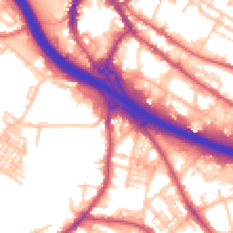 Daytime road noise heatmap for ST3 4JA