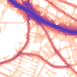 Daytime road noise heatmap for ST3 4LH