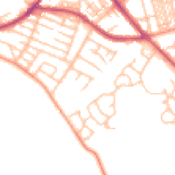 Daytime road noise heatmap for ST3 4NU