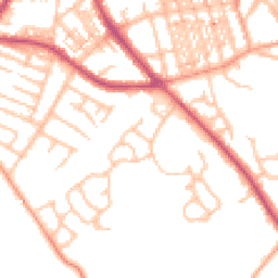 Daytime road noise heatmap for ST3 4TN
