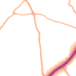 Daytime road noise heatmap for ST3 5BG