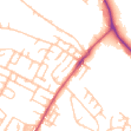 Daytime road noise heatmap for ST3 5DG