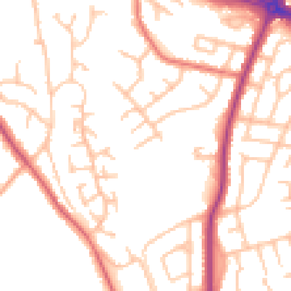 Daytime road noise heatmap for ST3 5NX