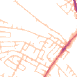 Daytime road noise heatmap for ST3 5RA