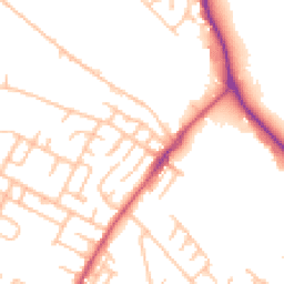 Daytime road noise heatmap for ST3 5XE