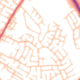 Daytime road noise heatmap for ST3 5XG